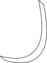 Ribbons thin line decorative , new year, holiday, festival