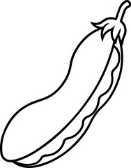 green bean outline vector illustration line art