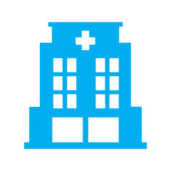 Obraz premium clinic hospital colored icon