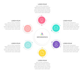 Business Infographic Template – 6 Options
A versatile and modern infographic design featuring six distinct segments. Ideal for presenting business concepts such as workflows, process diagrams.