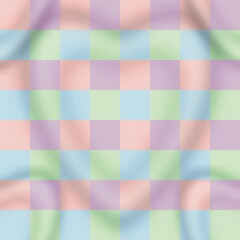 A beautiful multi-colored woven fabric in the shape of a heart, featuring alternating patterns at the bottom, with various colors of prints, textures, wallpaper, carpet designs, background.