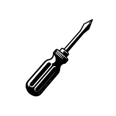 Fototapeta premium Screwdriver silhouette, Screwdriver vector