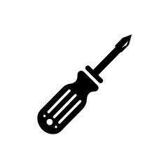 Fototapeta premium Screwdriver silhouette, Screwdriver vector
