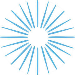 Obraz premium Circular radiating light design