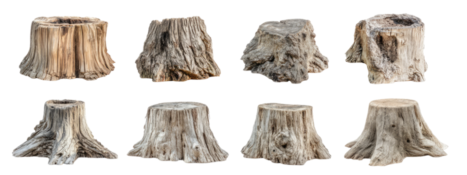 Collection of tree stumps