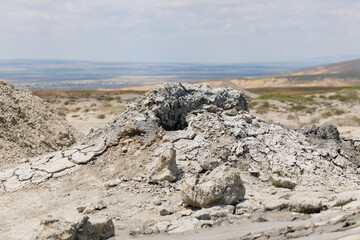 Mud volcanoes near the Gobustan National Park, Azerbaijan