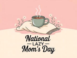 Celebrate national lazy moms day with a cup of coffee and flowers
