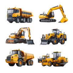 Yellow construction vehicles (2)