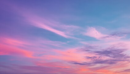 Fototapeta premium Vibrant sunset sky with clouds