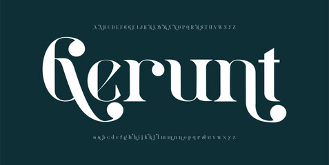 Gerunt modern stylish capital alphabet letter logo design
