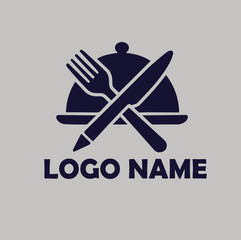 Food Restaurant Logo Modern, simple flat vector illustration Icon