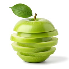 "Sliced Green Apple: A Fresh Perspective on Healthy Eating and Culinary Creativity"

