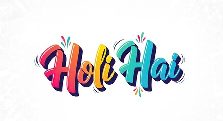 Happy Holi for Festival of Colors vector elements for card, greeting, poster design.