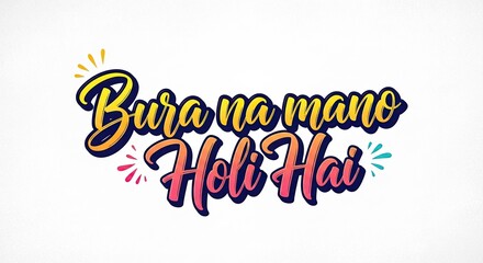 Happy Holi for Festival of Colors vector elements for card, greeting, poster design.