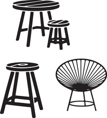 Simple Furniture Illustrations