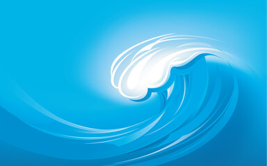 A clean vector illustration featuring a blue water background, perfect for versatile and modern design projects.