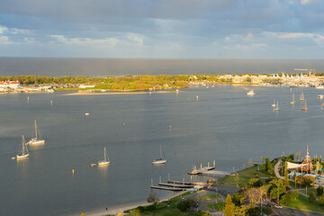 Aerial images coastal Southport on Gold Coast