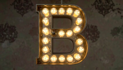 Illuminated capital letter B