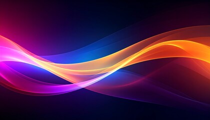 Fototapeta premium Abstract vibrant waves design
