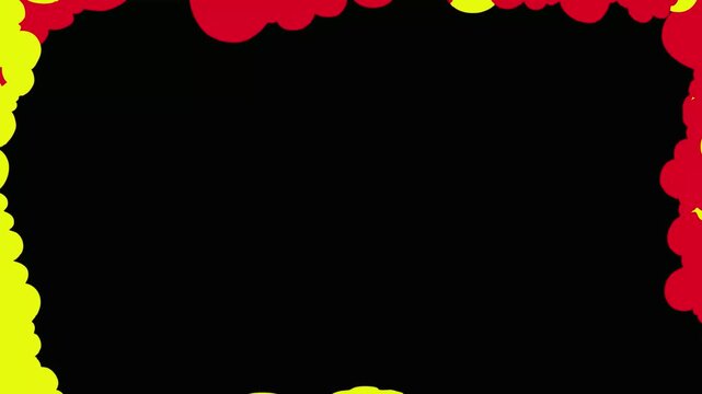 Bomb blasting smoke and fire spreading animation, Blast and effects, use for any kind of animation video background, suitable for cartoon & game developer, 4K resulation video, blast
