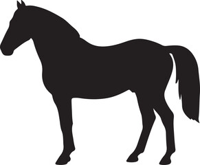 silhouette of a horse