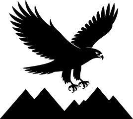 American Hawk Vector Art