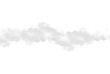 Realistic white clouds, graphics resources, transparent background