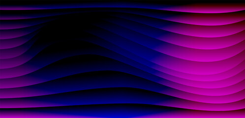 Abstract background with wavy lines in shades of purple, blue, and black, creating a dynamic design