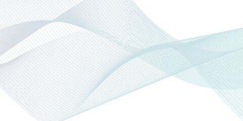 Abstract curved futuristic hi technology, Abstract wave lines on transparent background.	
