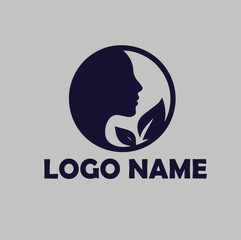 luxury beauty skin care logo design simple flat vector illustration Icon
