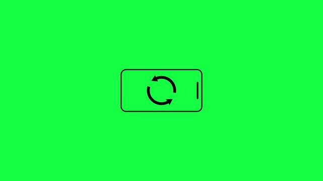 Rotate Your Phone. Rotate Your Device from Vertical to Horizontal. Please Rotate Your Phone. Turn you Smartphone and rotate device screen, 
full rotation of iphone smartphone with a green screen