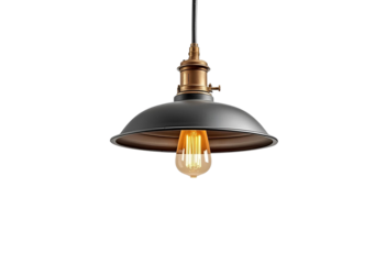 Industrial ceiling lamp designed for modern interiors, lighting, and decoration.