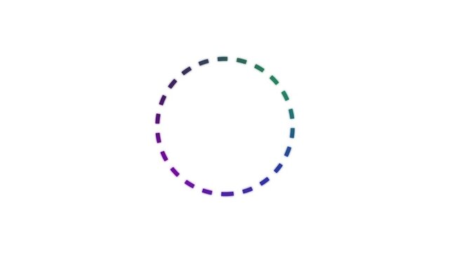 Rainbow. A circular frame of rainbow colours divided into segments. Target object. position in the centre. For text selection.4k video