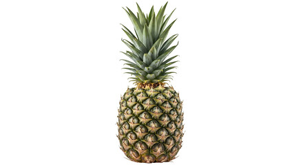 Obraz premium Whole Fresh Pineapple on Black Background