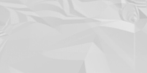 Obraz premium Crumpled paper Blank white crumpled and creased paper poster. 