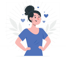 Stylized lioness with messy mane and bun