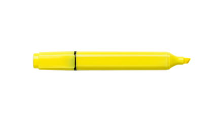 Bright Yellow Highlighter Pen Office School Supplies