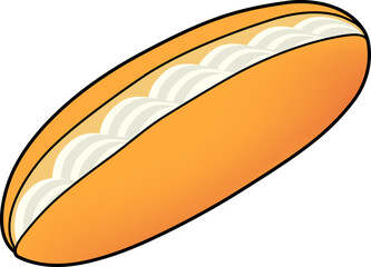 クリームコッペパンのアイコン