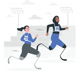 Paralympic athletics competition mascot design