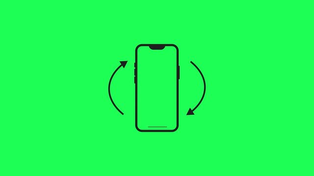 Rotate Your Phone. Rotate Your Device from Vertical to Horizontal. Please Rotate Your Phone. Turn you Smartphone and rotate device screen, 
full rotation of iphone smartphone with a green screen