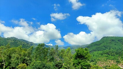 Beautiful and Serene Landscape of Margalla Hills National Park Islamabad with Lush Green Foliage