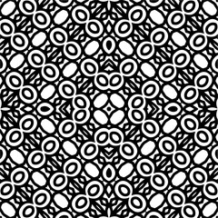  Abstract texture for cloth, fabric print, card, table furniture, banner, cover, invitation, decoration, wrapping.Seamless repeating pattern. Black and white color.Carpet pattern texture.