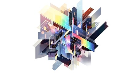 Abstract cityscape illustration