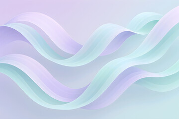 Abstract background with a smooth blue wave design and flowing, colorful lines