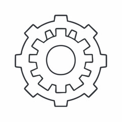 Obraz premium A gear system illustration, perfect for representing industry and mechanics 