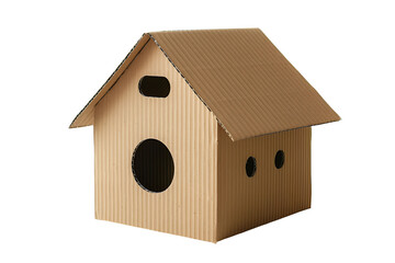 Cardboard birdhouse model home design craft