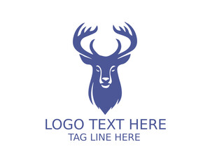 Obraz premium Deer Logo Design Vector