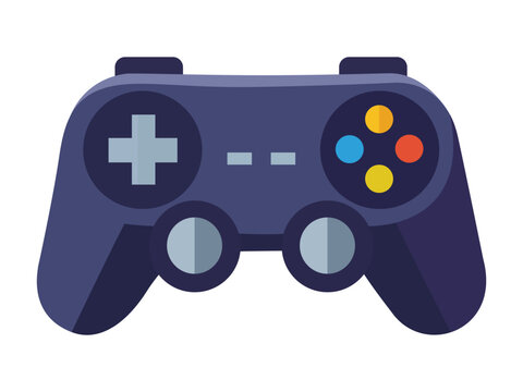Modern gaming controller vector icon for esports, video games, and entertainment