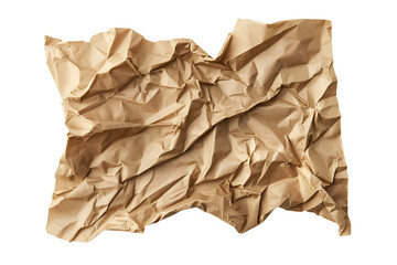 Crumpled Brown Paper Texture Background