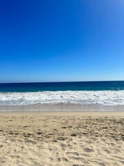 Obraz premium beach and sea blue crisp skyline perfect background